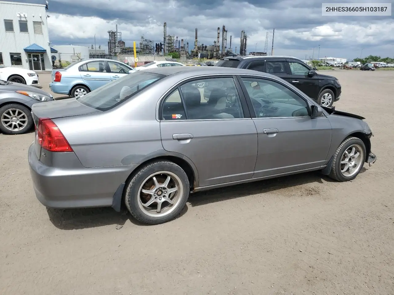 2005 Acura 1.7El Touring VIN: 2HHES36605H103187 Lot: 61727546