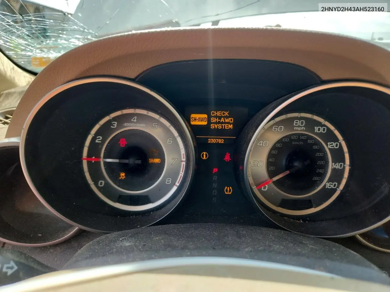 2010 Acura 1.7El VIN: 2HNYD2H43AH523160 Lot: 58954576