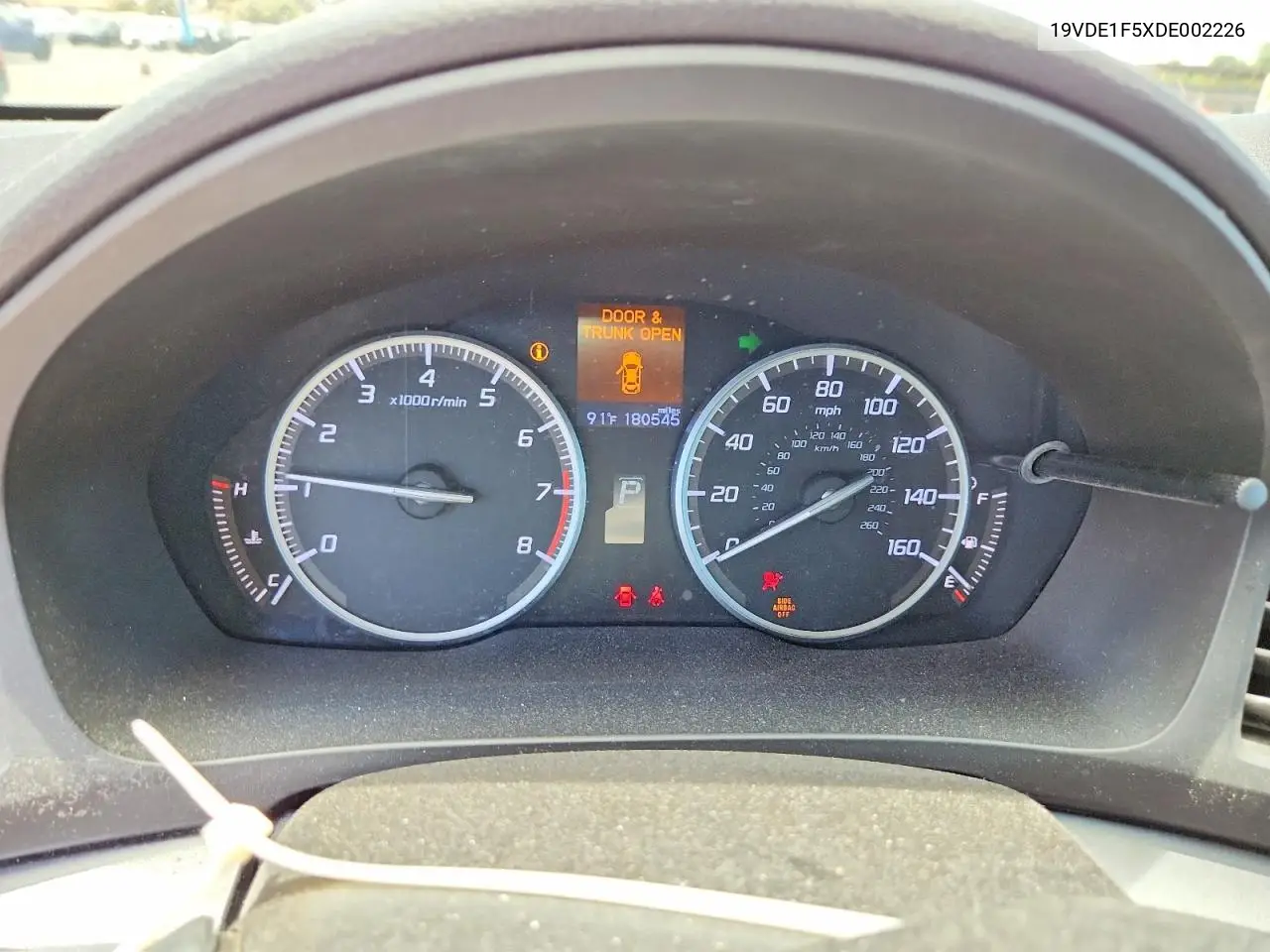 2013 Acura Ilx 20 Premium VIN: 19VDE1F5XDE002226 Lot: 59901776