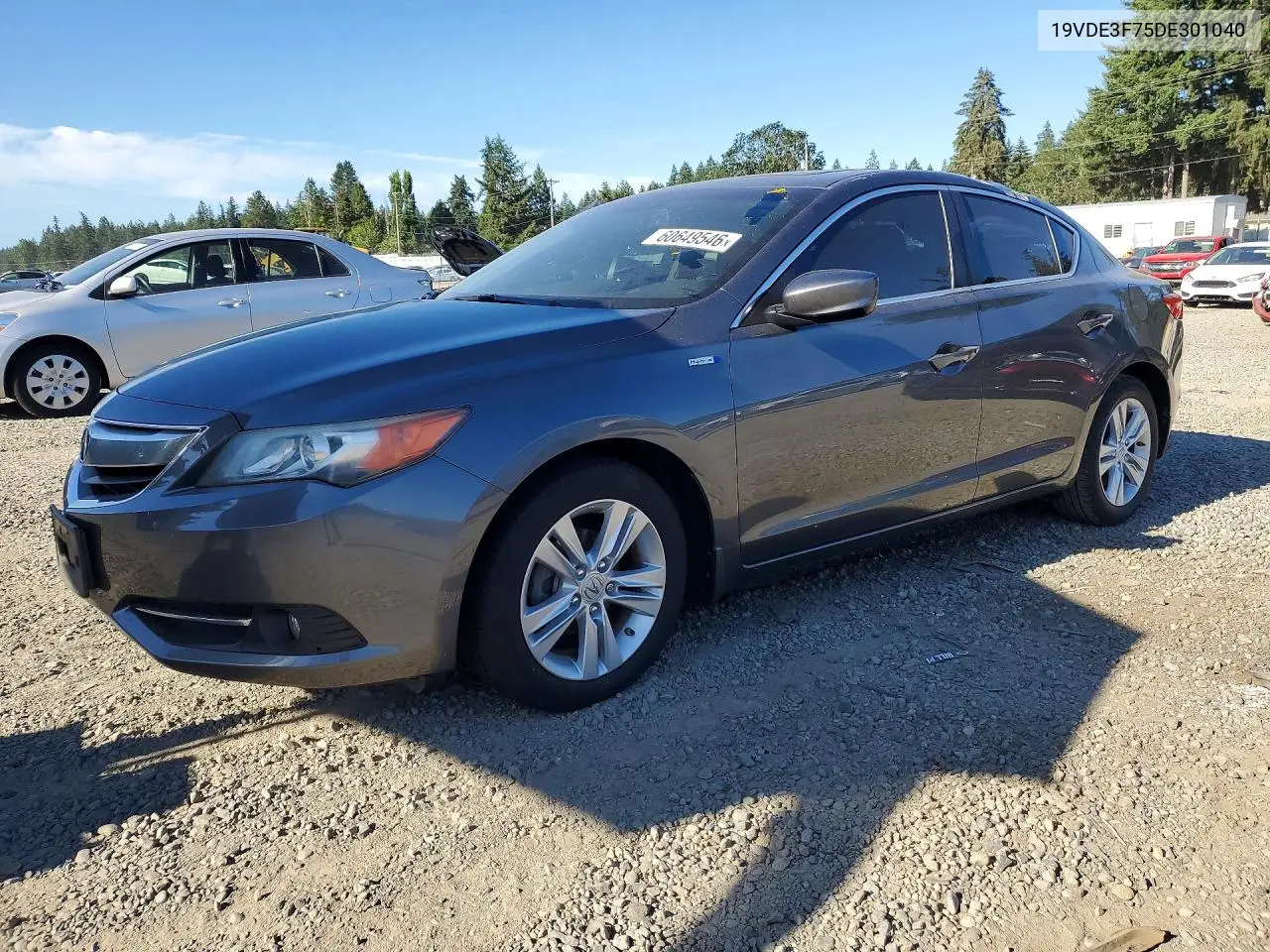 2013 Acura Ilx Hybrid Tech VIN: 19VDE3F75DE301040 Lot: 60649546