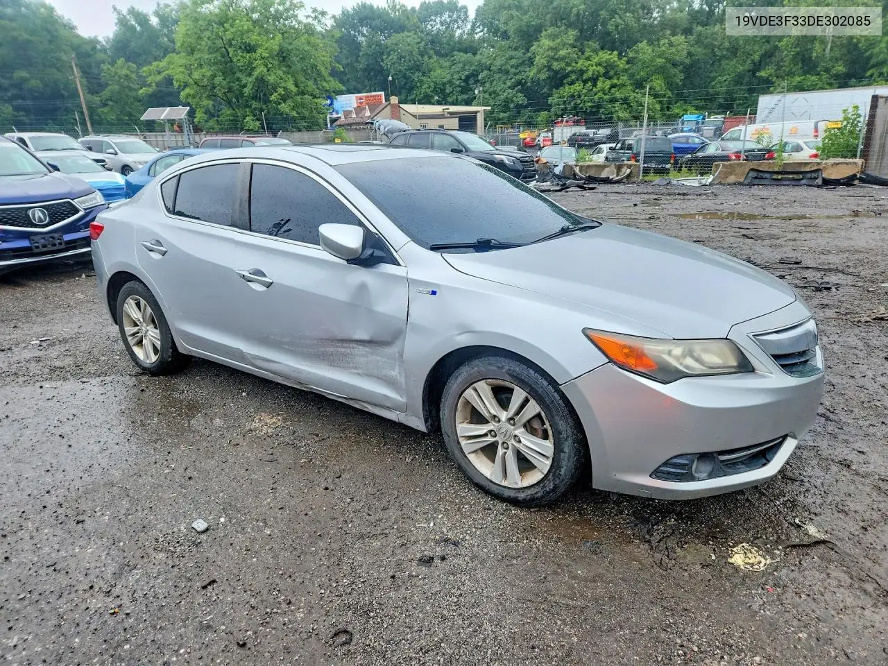 2013 Acura Ilx Hybrid VIN: 19VDE3F33DE302085 Lot: 85634885