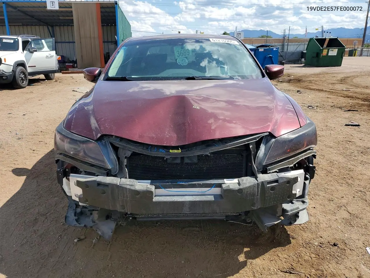2015 Acura Ilx 24 Premium VIN: 19VDE2E57FE000072 Lot: 61216906