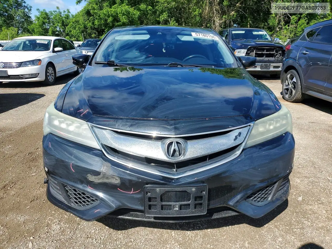 2016 Acura Ilx Premium VIN: 19UDE2F77GA803283 Lot: 57180196