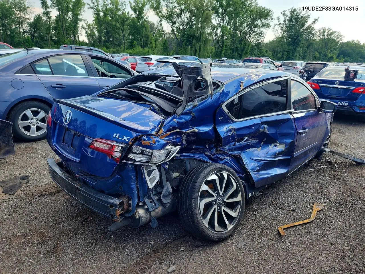 2016 Acura Ilx Premium VIN: 19UDE2F83GA014315 Lot: 58722306
