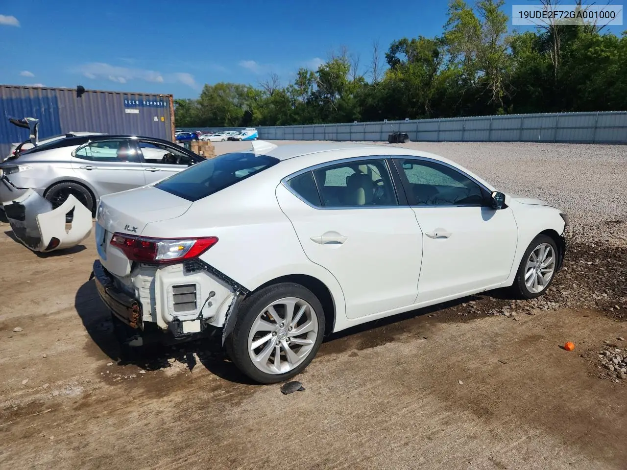 2016 Acura Ilx Premium VIN: 19UDE2F72GA001000 Lot: 58904166