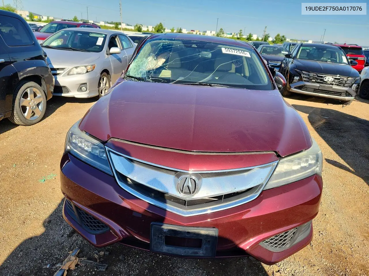 2016 Acura Ilx Premium VIN: 19UDE2F75GA017076 Lot: 59372946