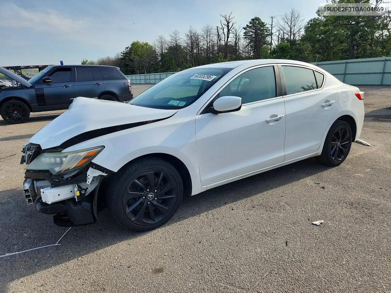 2016 Acura Ilx Base Watch Plus VIN: 19UDE2F31GA004869 Lot: 60305296