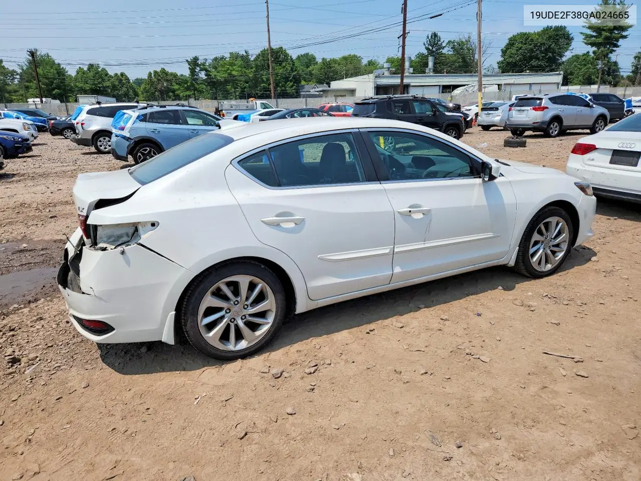 2016 Acura Ilx Base Watch Plus VIN: 19UDE2F38GA024665 Lot: 60487476