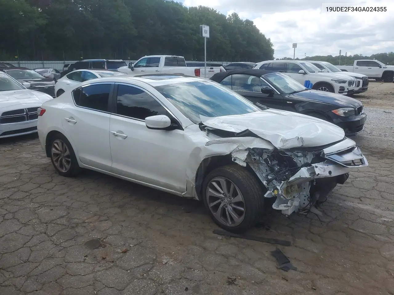 2016 Acura Ilx Base Watch Plus VIN: 19UDE2F34GA024355 Lot: 61212696