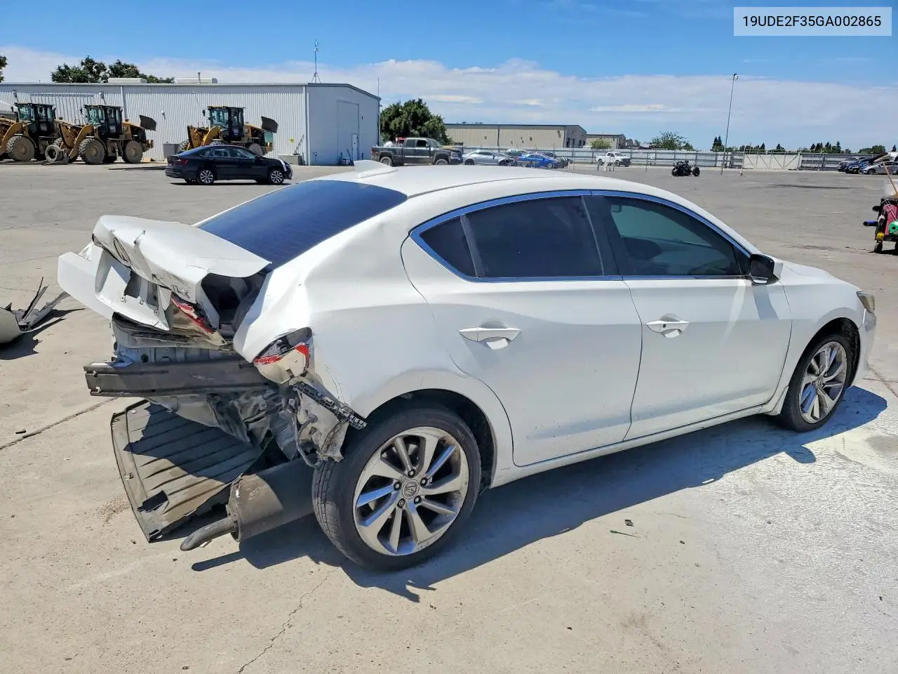 2016 Acura Ilx Base Watch Plus VIN: 19UDE2F35GA002865 Lot: 62114066