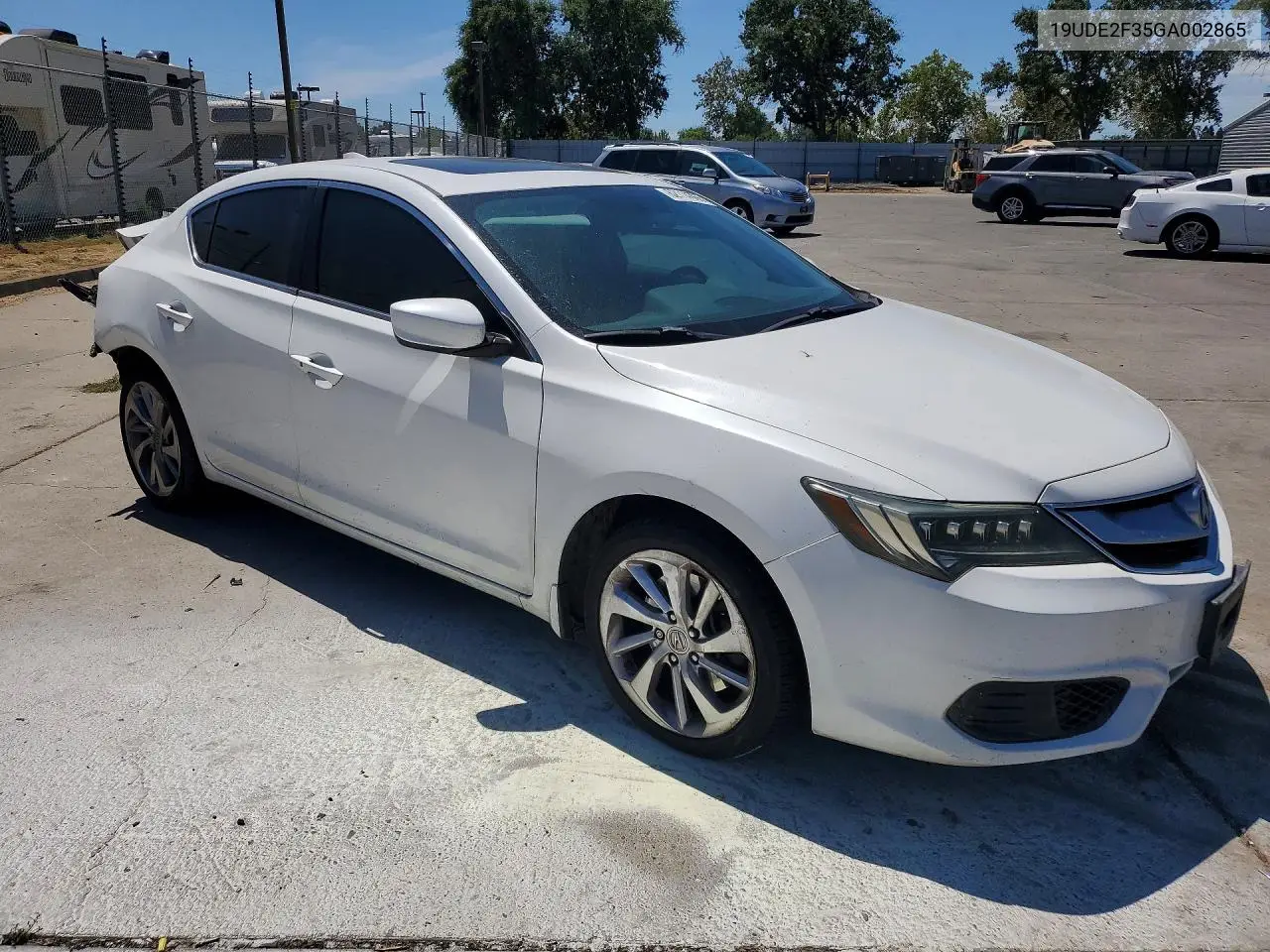 2016 Acura Ilx Base Watch Plus VIN: 19UDE2F35GA002865 Lot: 62114066