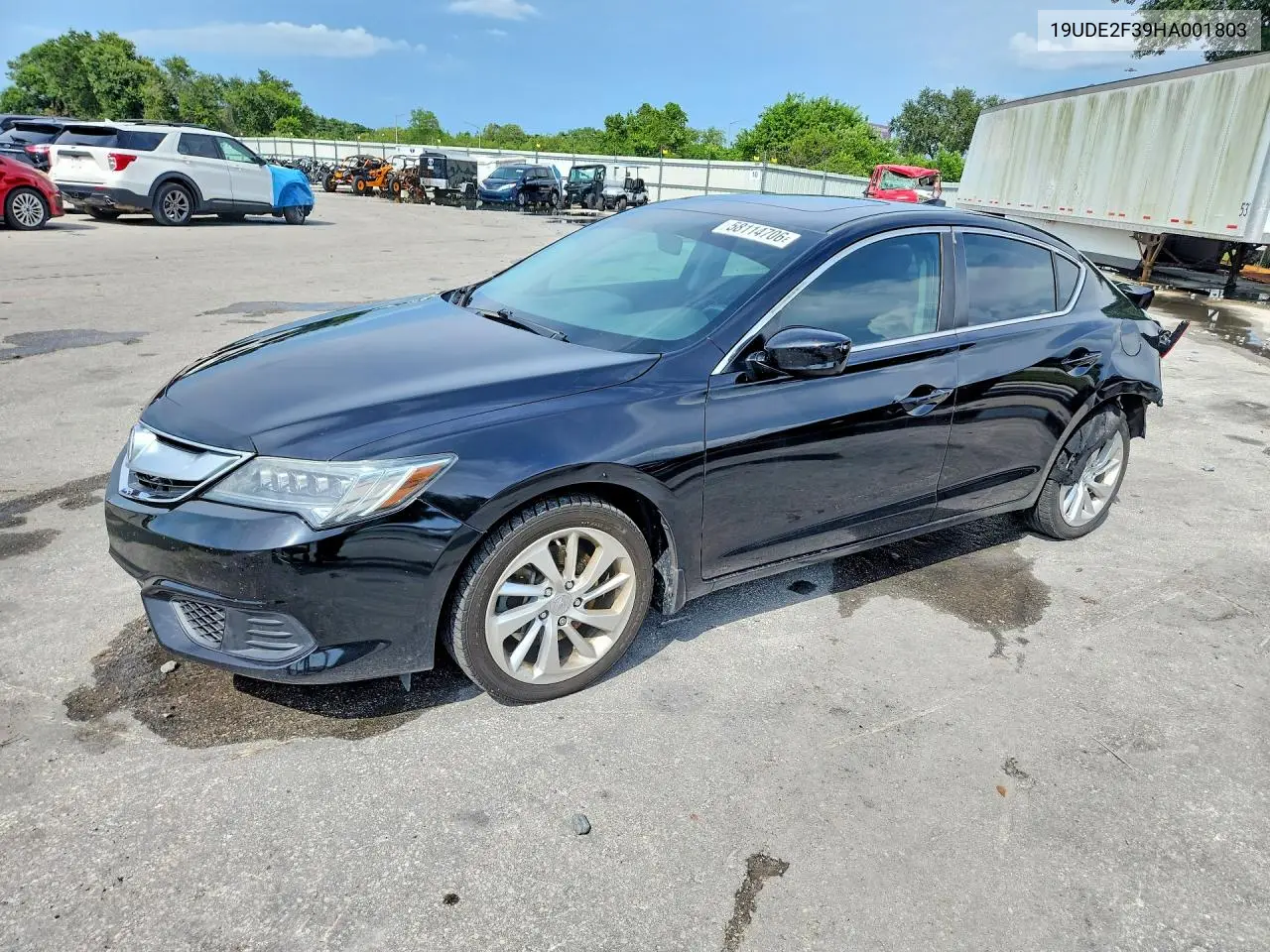2017 Acura Ilx Base Watch Plus VIN: 19UDE2F39HA001803 Lot: 58114706