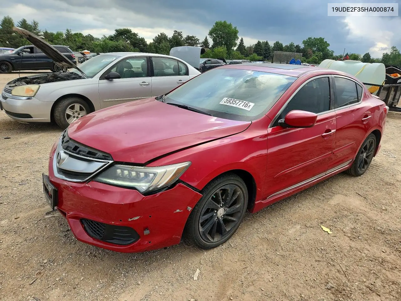 2017 Acura Ilx Base Watch Plus VIN: 19UDE2F35HA000874 Lot: 59357716