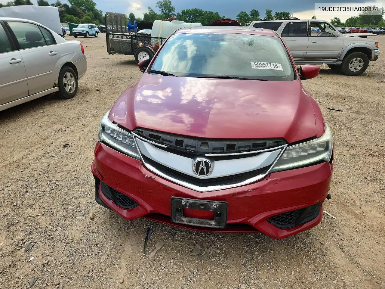 2017 Acura Ilx Base Watch Plus VIN: 19UDE2F35HA000874 Lot: 59357716