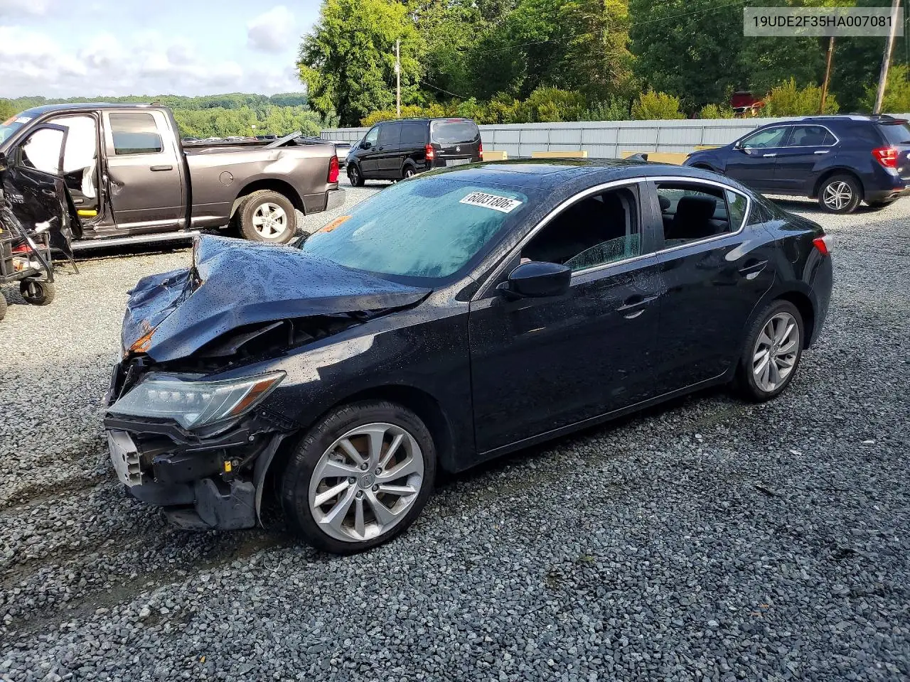 2017 Acura Ilx Acurawatch Plus Package VIN: 19UDE2F35HA007081 Lot: 45604415