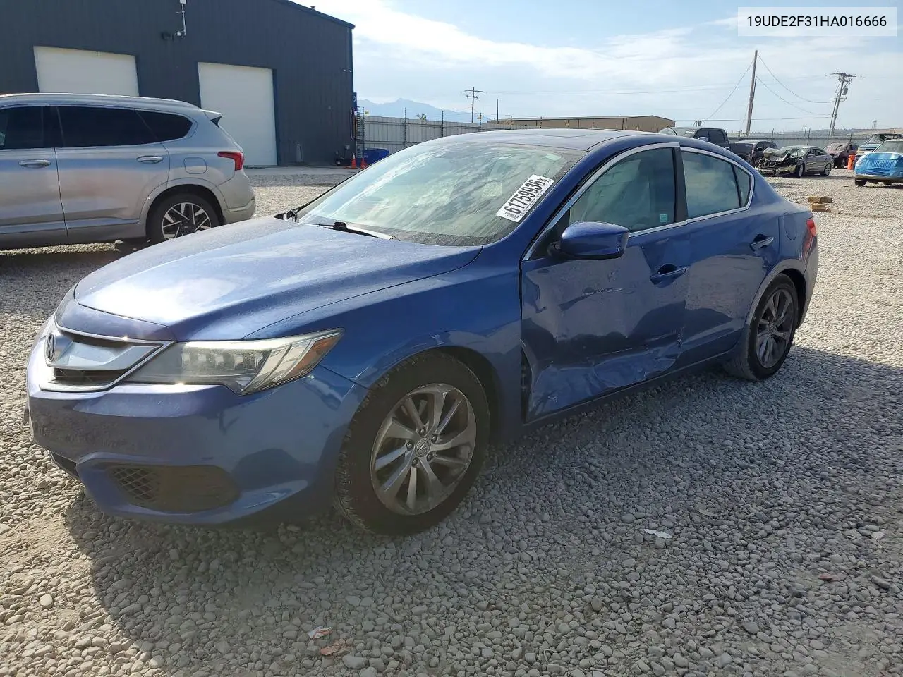 2017 Acura Ilx Base Watch Plus VIN: 19UDE2F31HA016666 Lot: 61759936