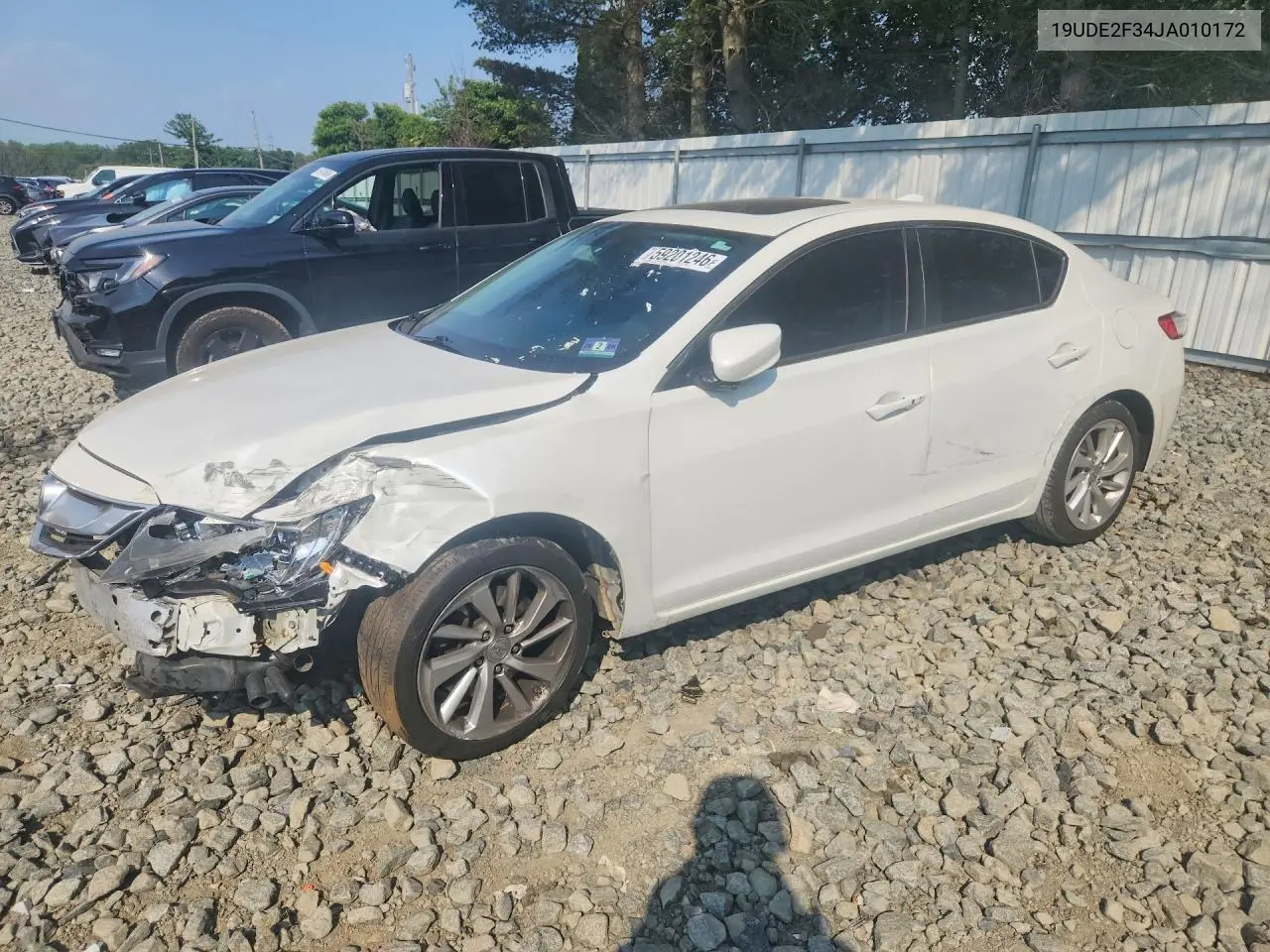 2018 Acura Ilx Base Watch Plus VIN: 19UDE2F34JA010172 Lot: 59201246