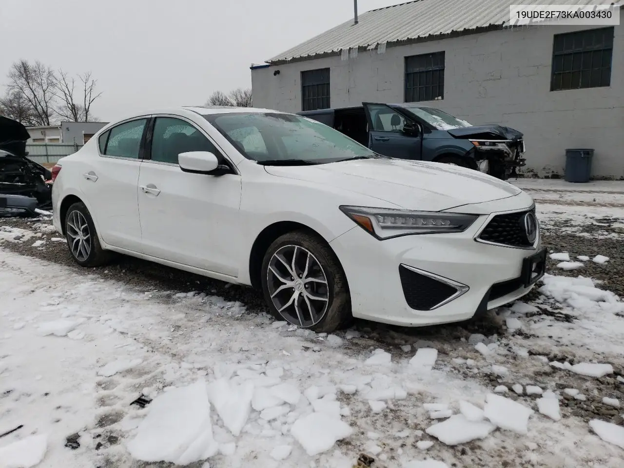 19UDE2F73KA003430 2019 Acura Ilx Premium