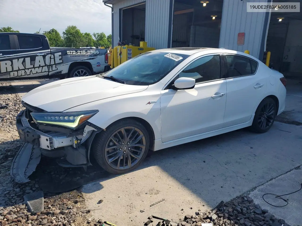 2019 Acura Ilx VIN: 19UDE2F83KA005185 Lot: 57540386