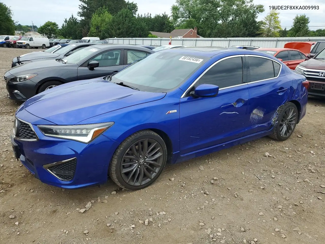 2019 Acura Ilx Premium A-Spec VIN: 19UDE2F8XKA009993 Lot: 58182456
