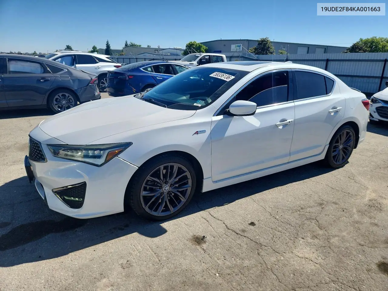 2019 Acura Ilx Premium A-Spec VIN: 19UDE2F84KA001663 Lot: 58336136
