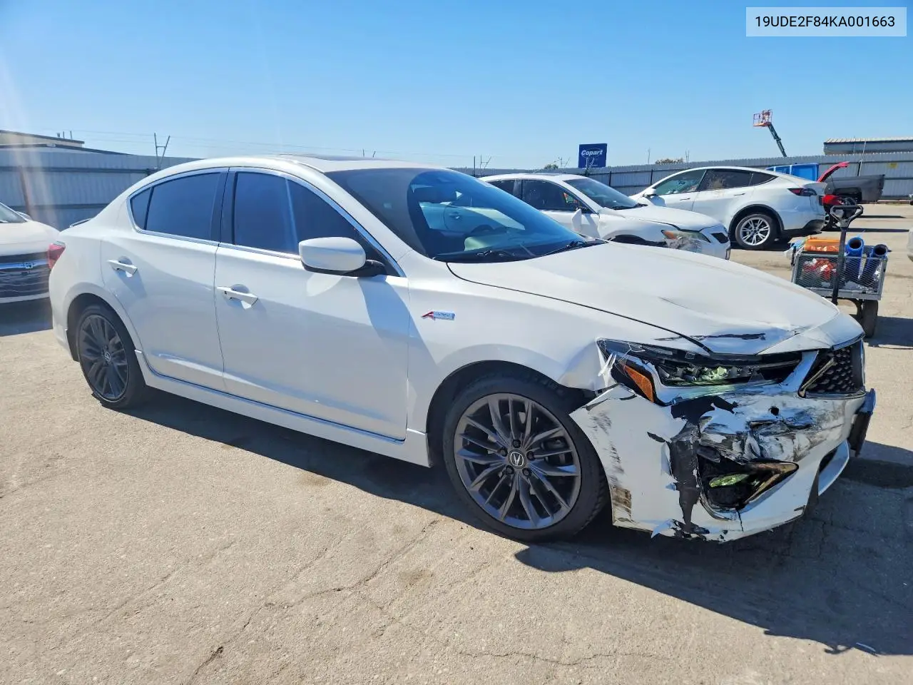 2019 Acura Ilx Premium A-Spec VIN: 19UDE2F84KA001663 Lot: 58336136