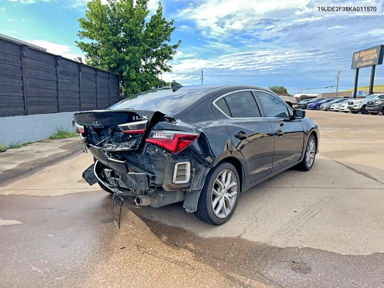 2019 Acura Ilx VIN: 19UDE2F38KA011570 Lot: 58969126