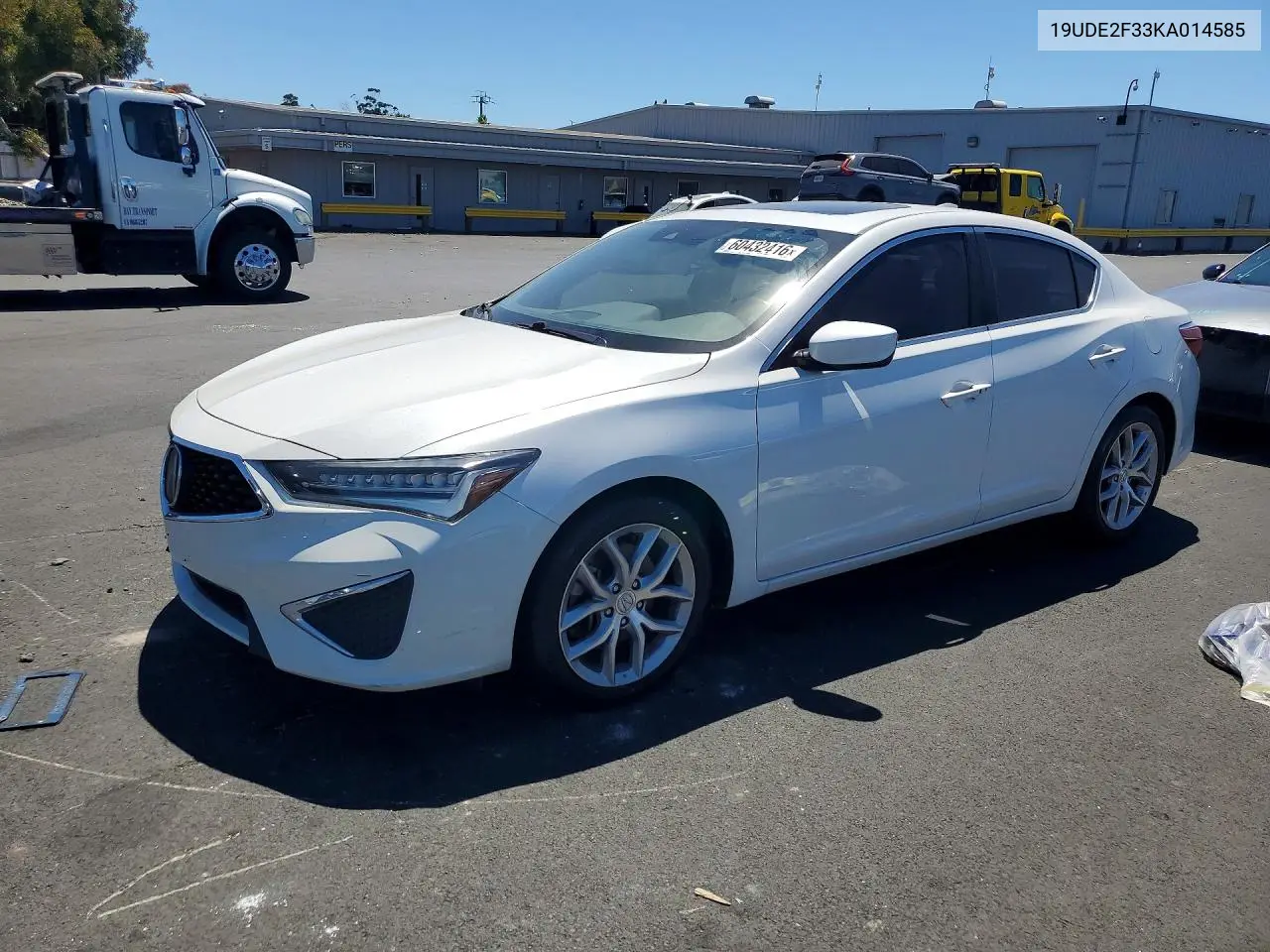 2019 Acura Ilx VIN: 19UDE2F33KA014585 Lot: 60432416