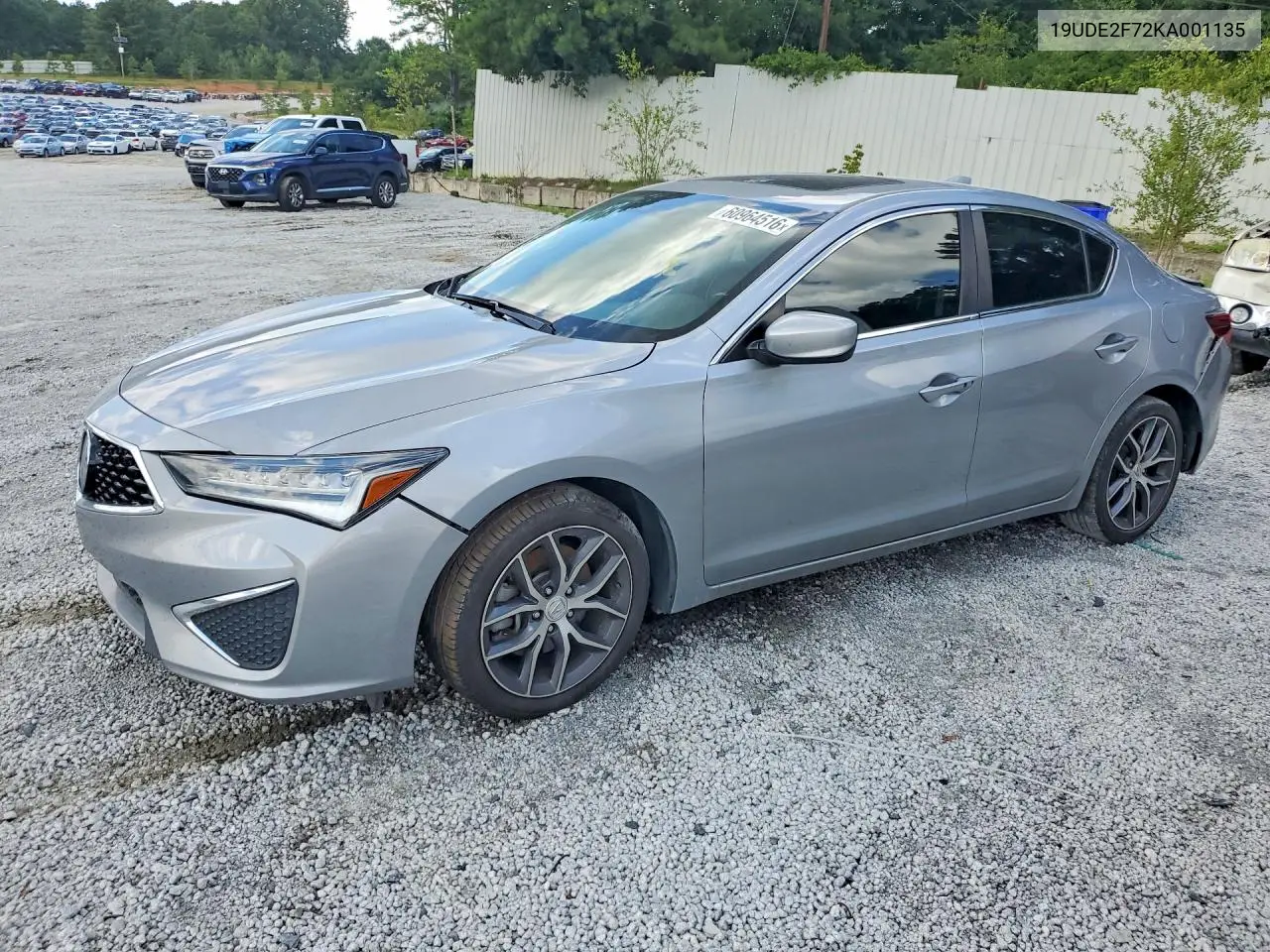 2019 Acura Ilx Premium VIN: 19UDE2F72KA001135 Lot: 60964516