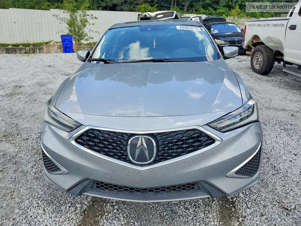 2019 Acura Ilx Premium VIN: 19UDE2F72KA001135 Lot: 60964516