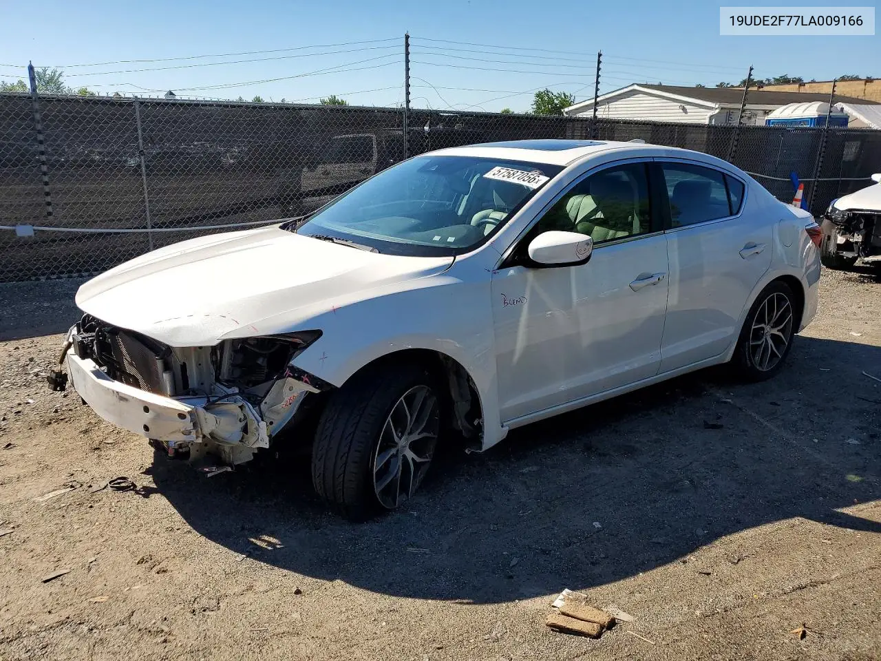 2020 Acura Ilx Premium VIN: 19UDE2F77LA009166 Lot: 57587056