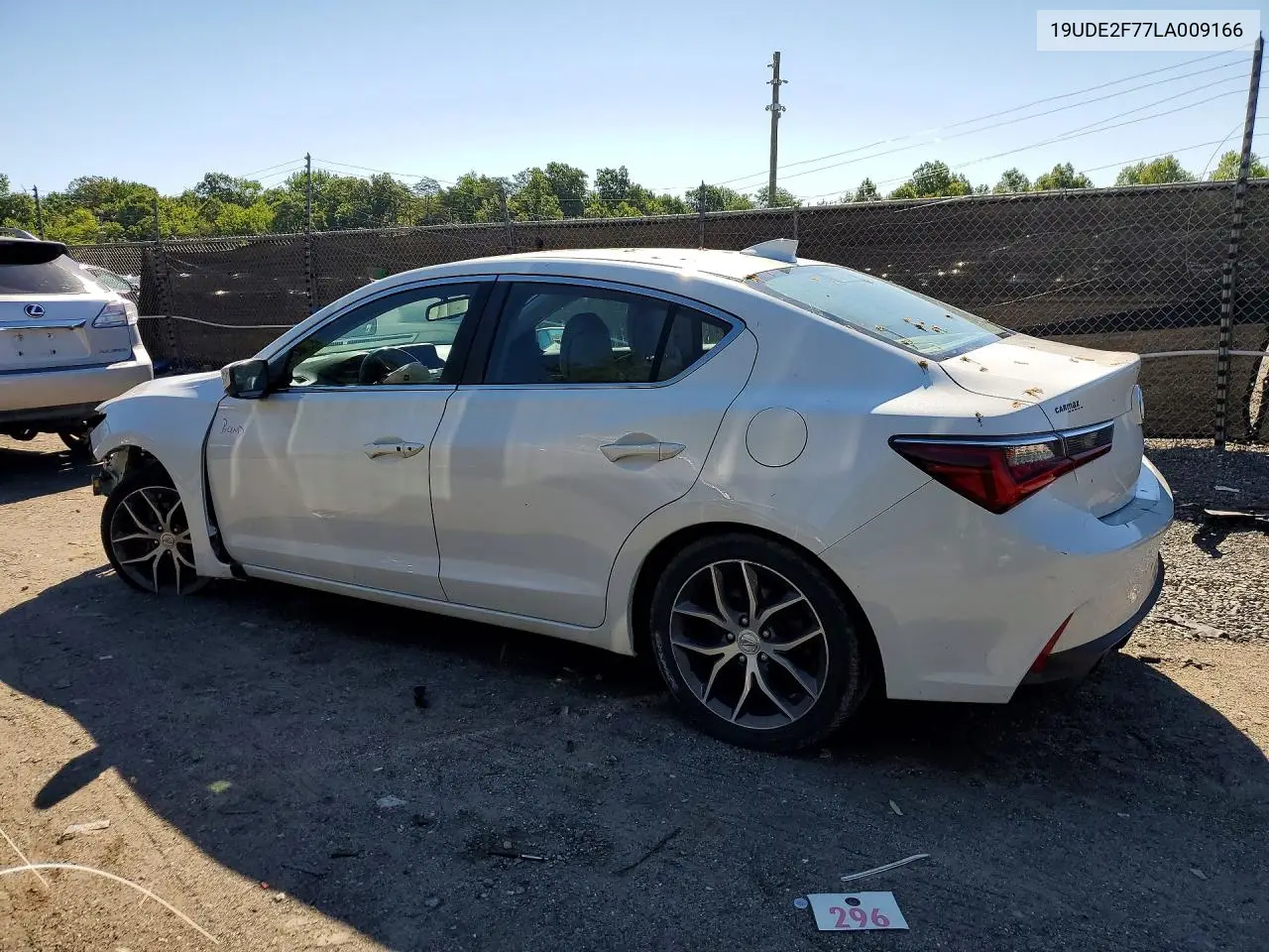 2020 Acura Ilx Premium VIN: 19UDE2F77LA009166 Lot: 57587056