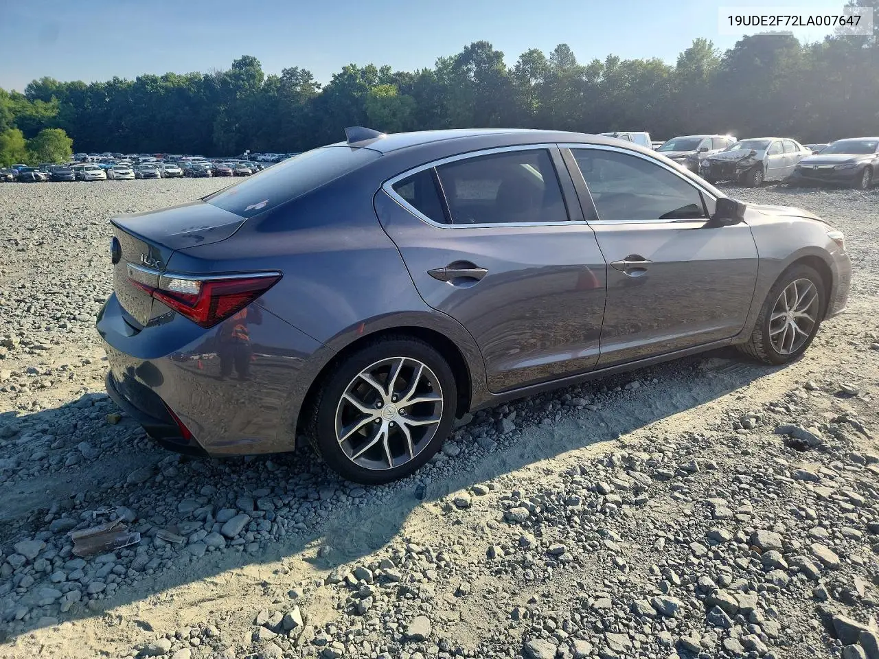 2020 Acura Ilx Premium VIN: 19UDE2F72LA007647 Lot: 58811616