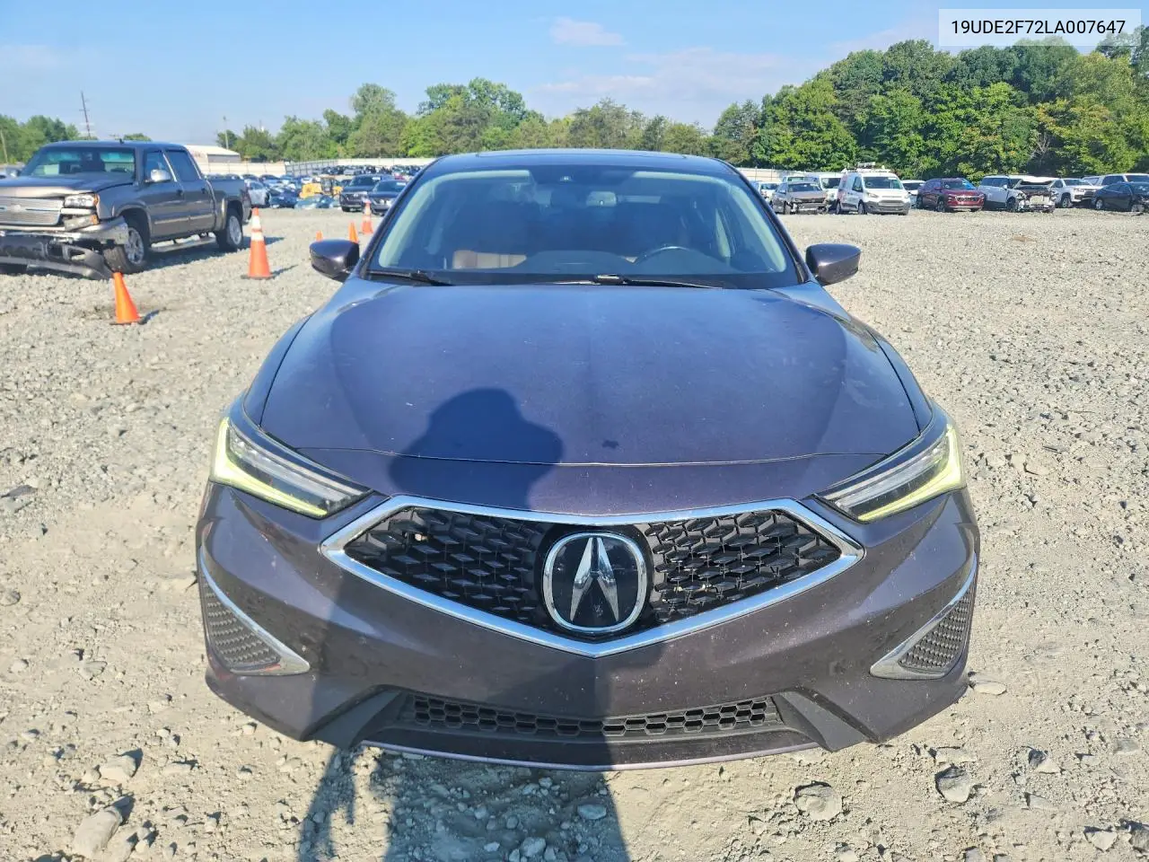 2020 Acura Ilx Premium VIN: 19UDE2F72LA007647 Lot: 58811616