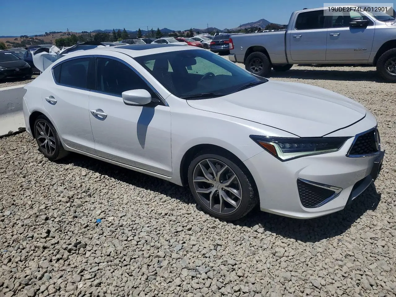 2020 Acura Ilx Premium VIN: 19UDE2F74LA012901 Lot: 58829606