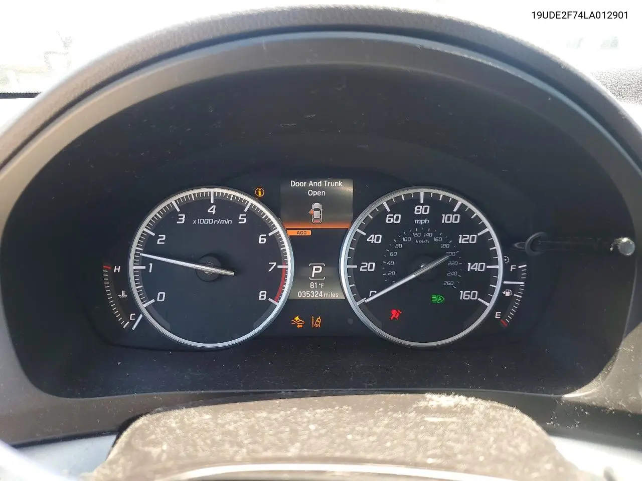 2020 Acura Ilx Premium VIN: 19UDE2F74LA012901 Lot: 58829606