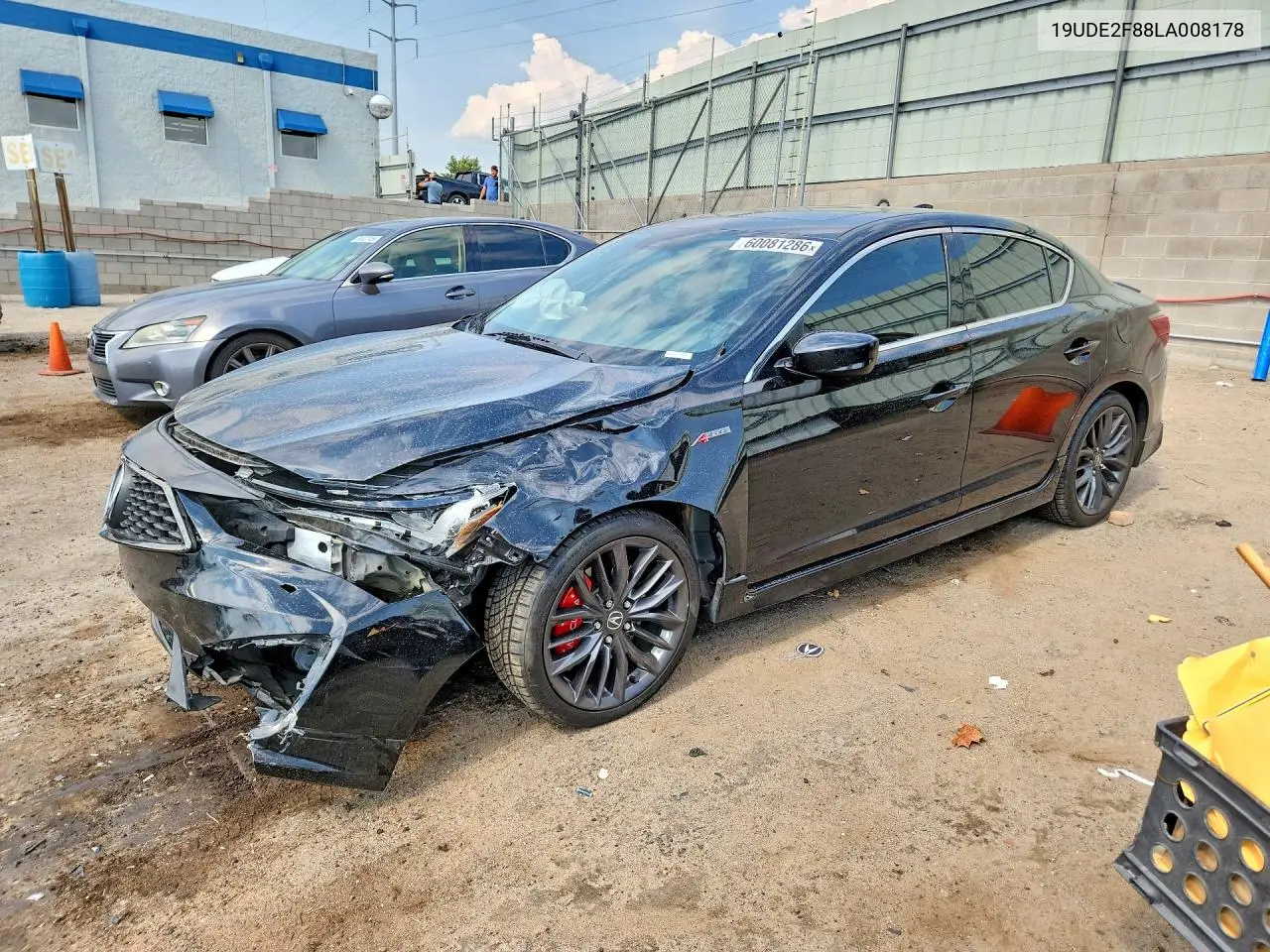 2020 Acura Ilx Premium A-Spec VIN: 19UDE2F88LA008178 Lot: 60081286