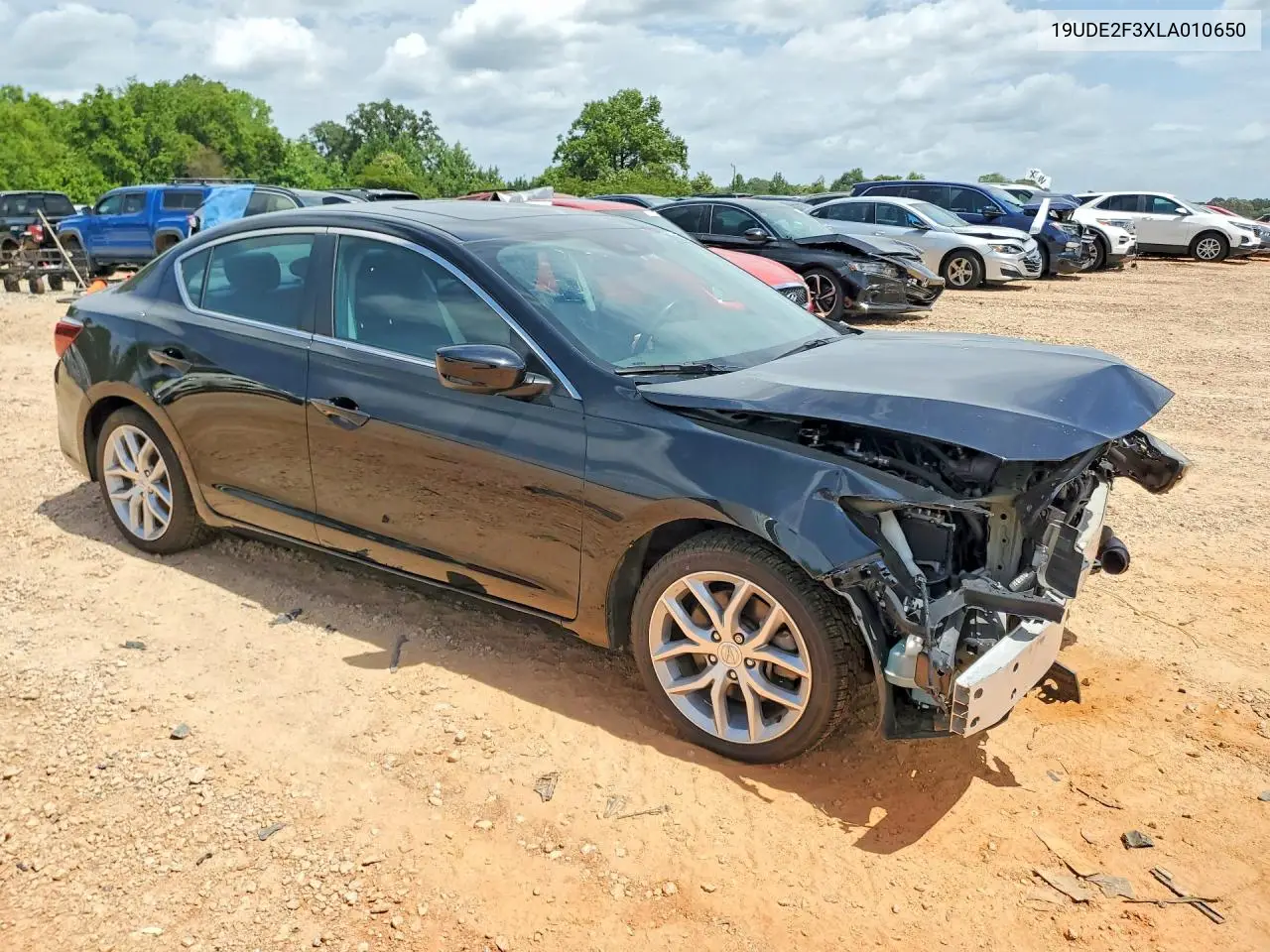 2020 Acura Ilx VIN: 19UDE2F3XLA010650 Lot: 62214606