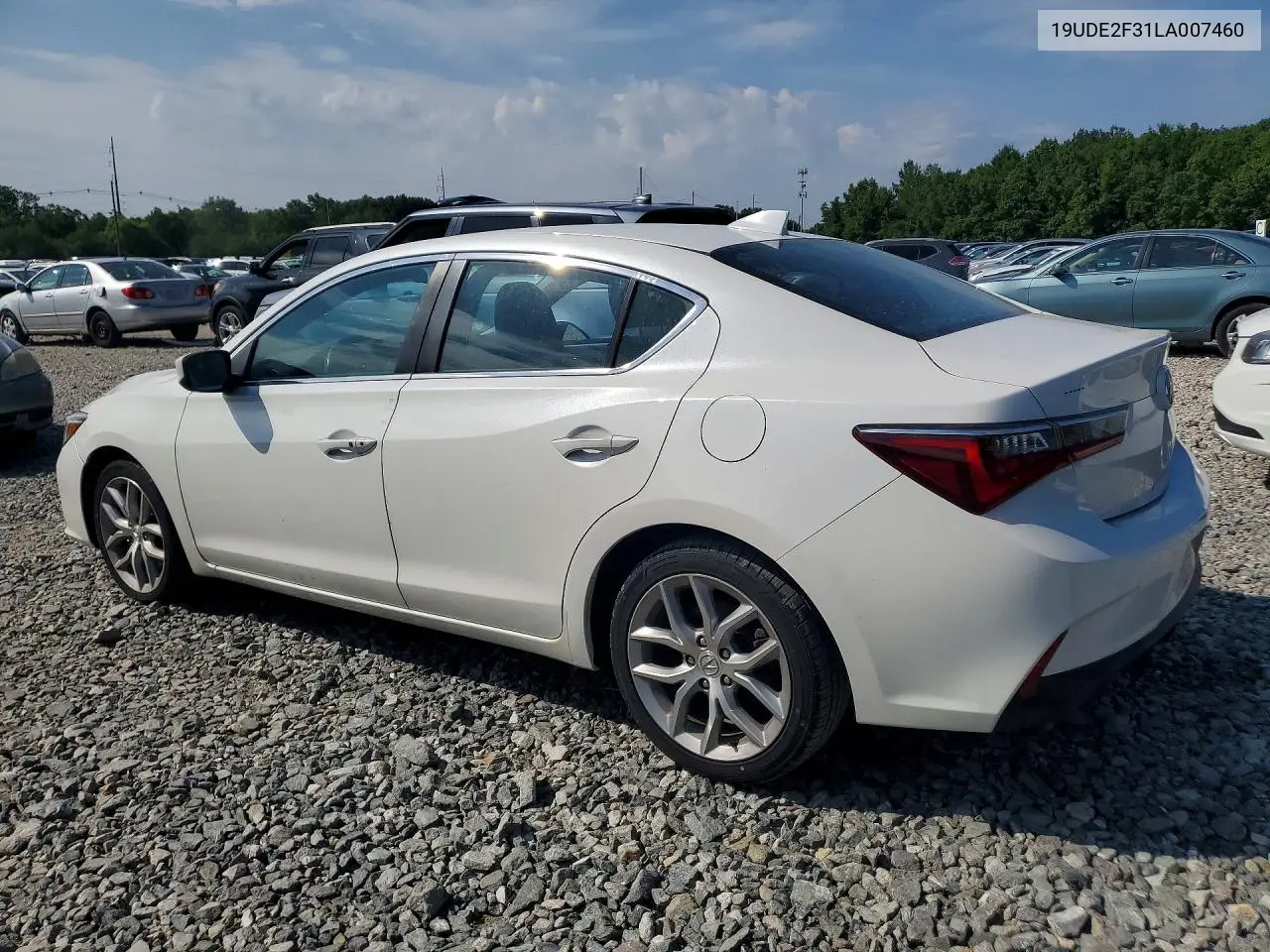 2020 Acura Ilx VIN: 19UDE2F31LA007460 Lot: 76293255
