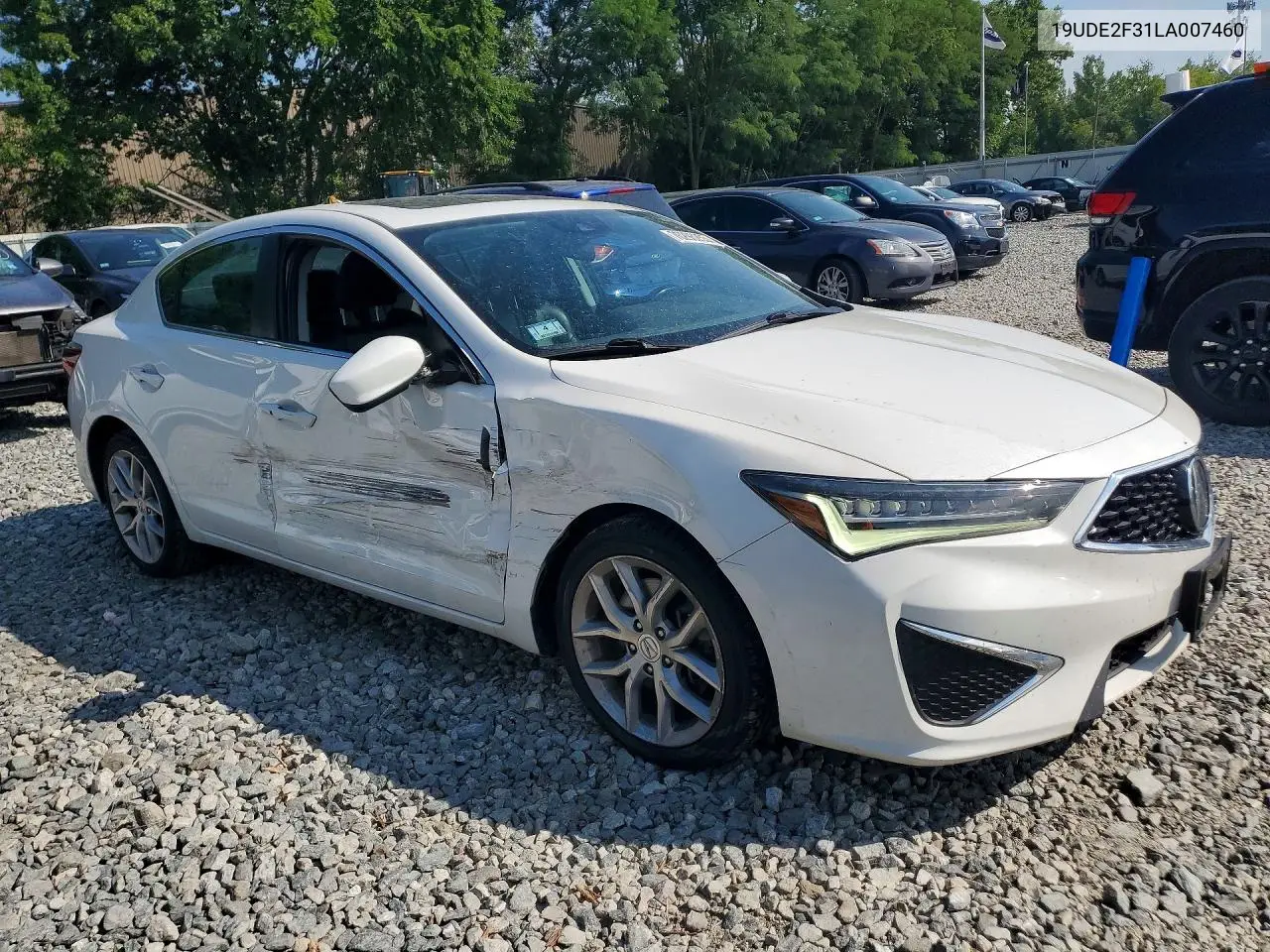 2020 Acura Ilx VIN: 19UDE2F31LA007460 Lot: 76293255