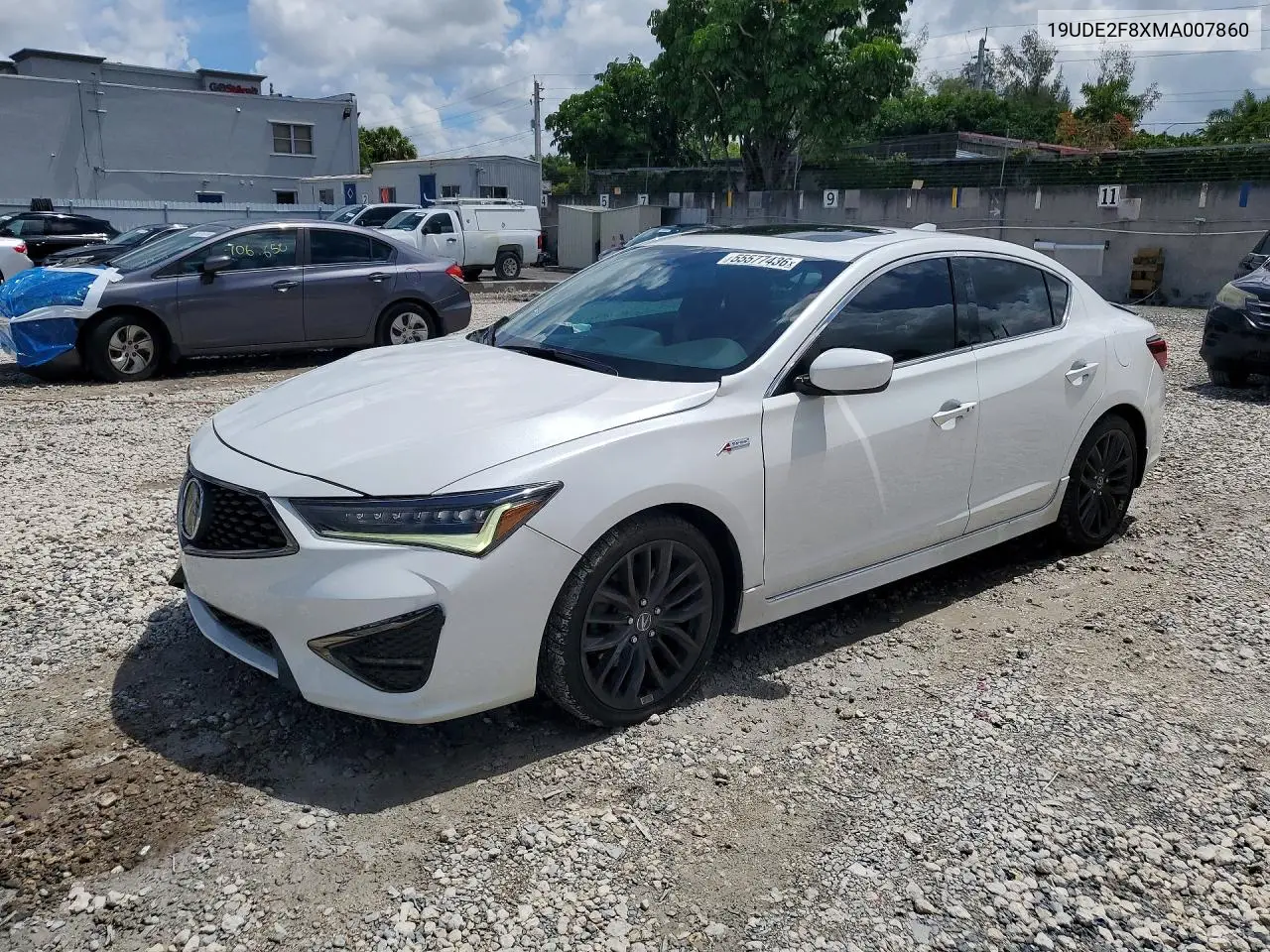 2021 Acura Ilx Premium A-Spec VIN: 19UDE2F8XMA007860 Lot: 55577436