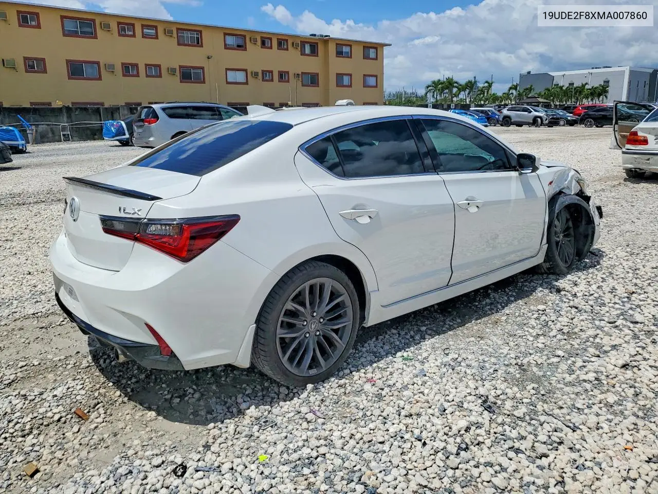 2021 Acura Ilx Premium A-Spec VIN: 19UDE2F8XMA007860 Lot: 55577436