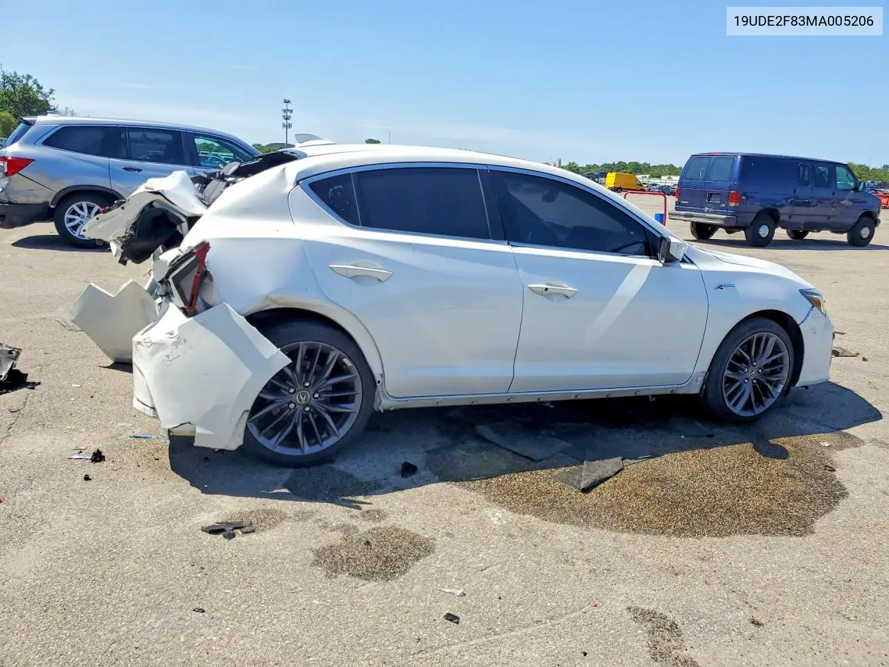 2021 Acura Ilx Premium A-Spec VIN: 19UDE2F83MA005206 Lot: 59260696