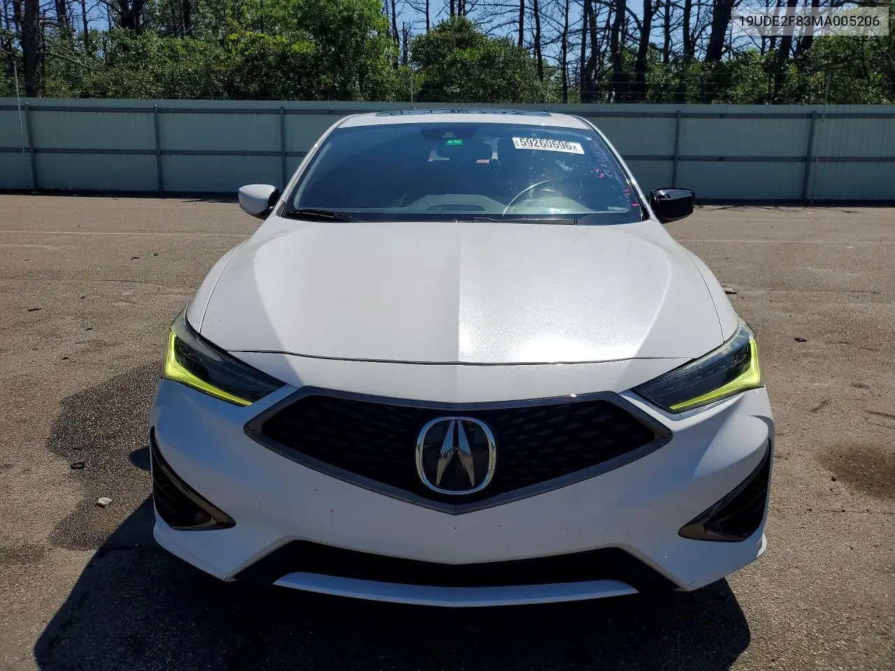 2021 Acura Ilx Premium A-Spec VIN: 19UDE2F83MA005206 Lot: 59260696