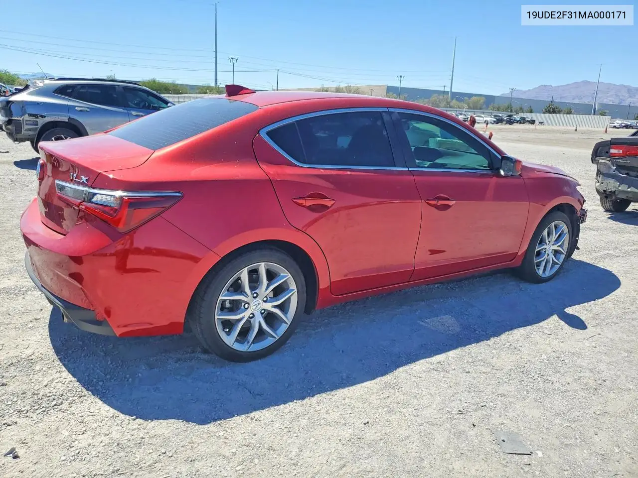 2021 Acura Ilx VIN: 19UDE2F31MA000171 Lot: 60017526