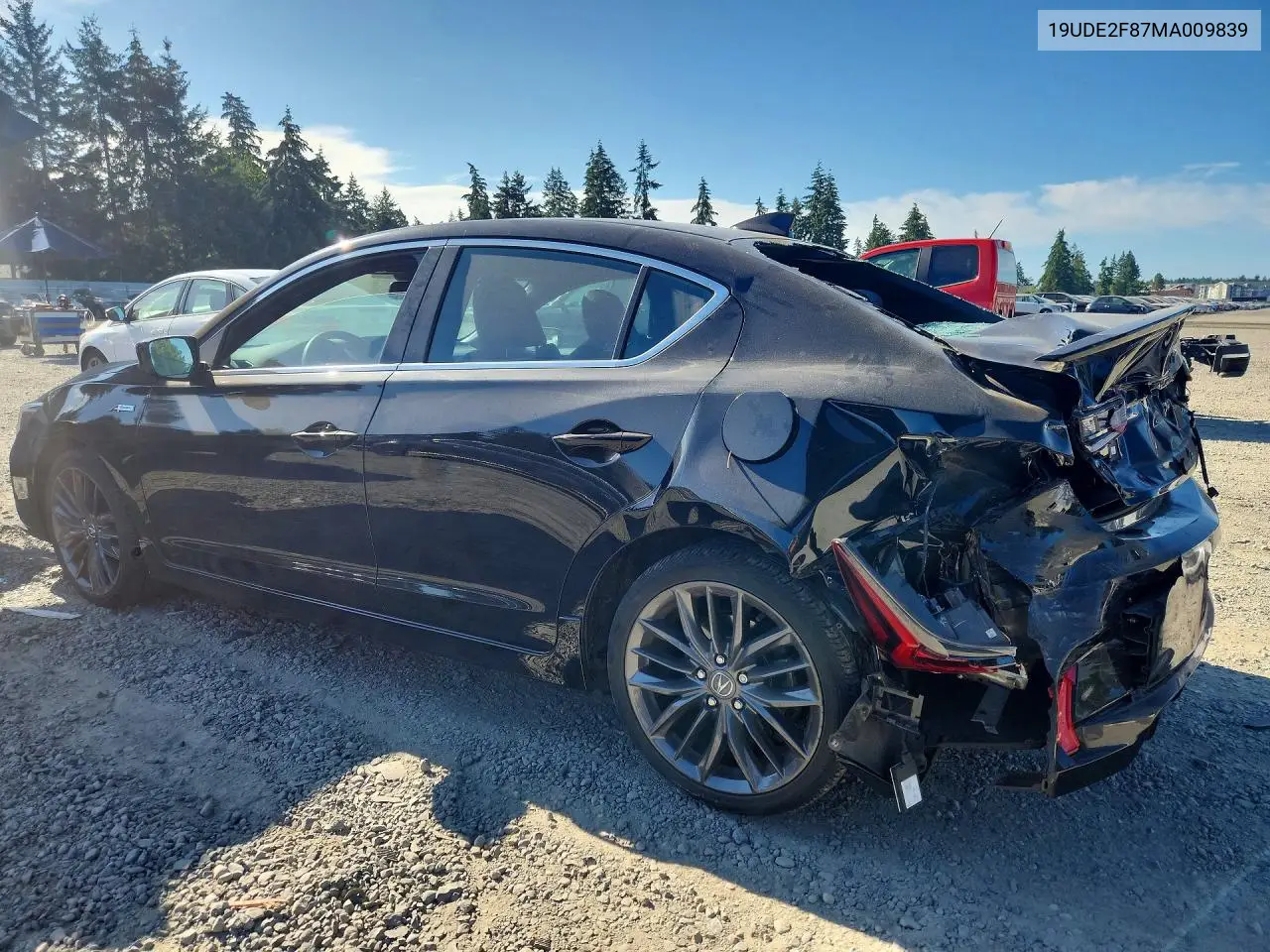 2021 Acura Ilx Premium A-Spec VIN: 19UDE2F87MA009839 Lot: 60036376