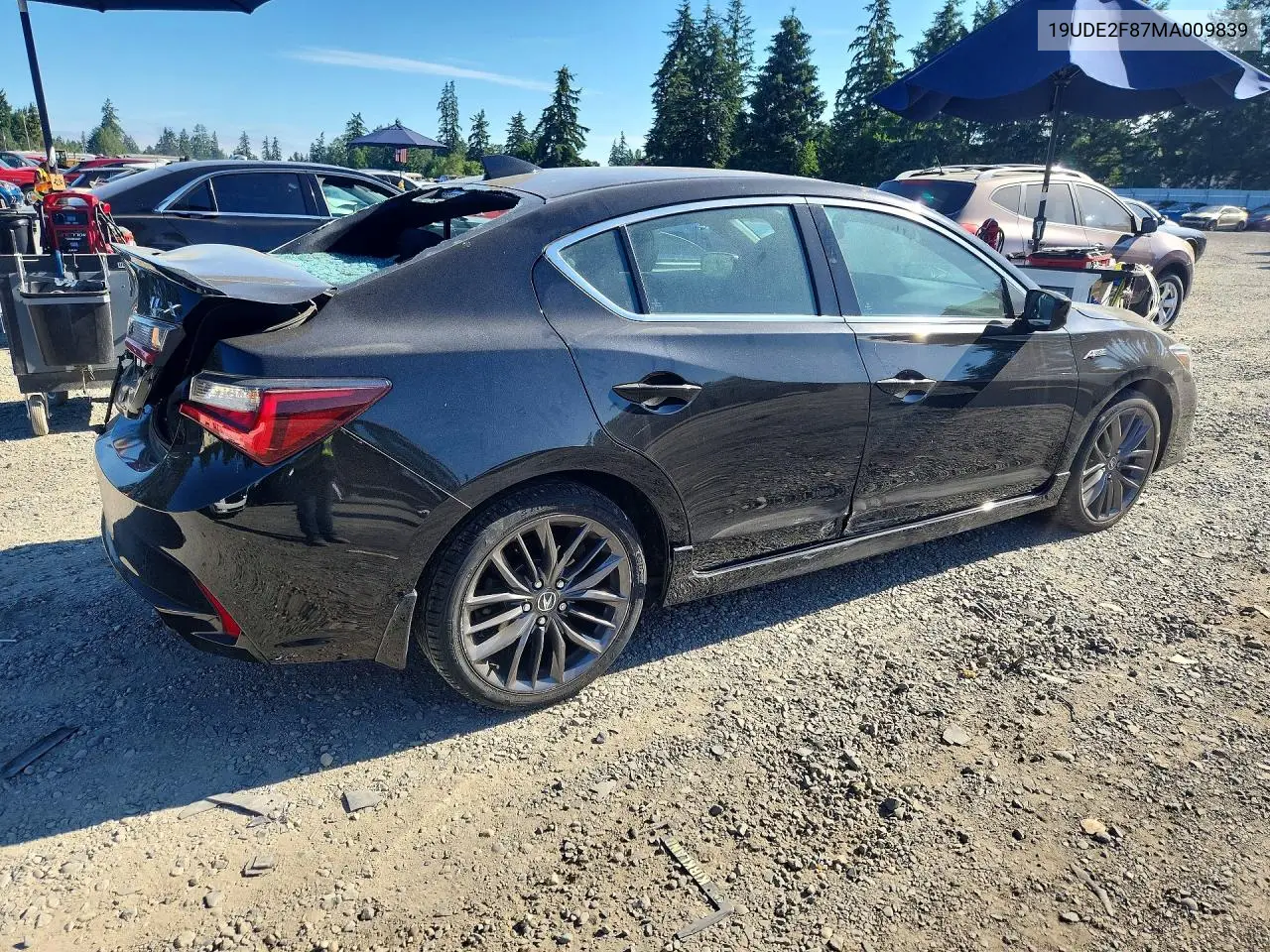 2021 Acura Ilx Premium A-Spec VIN: 19UDE2F87MA009839 Lot: 60036376