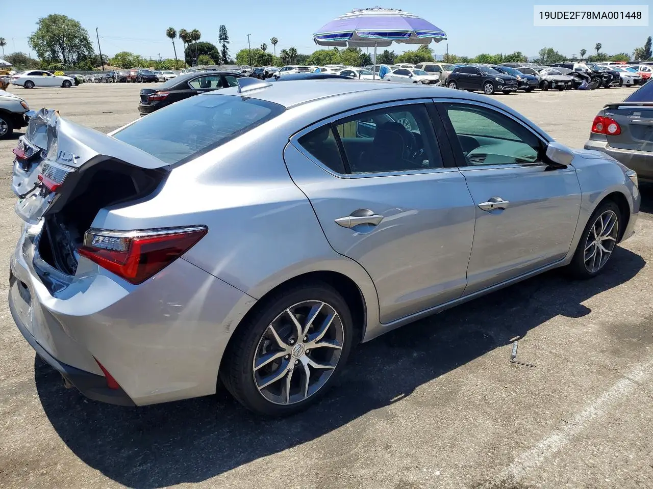 2021 Acura Ilx Premium VIN: 19UDE2F78MA001448 Lot: 60410026