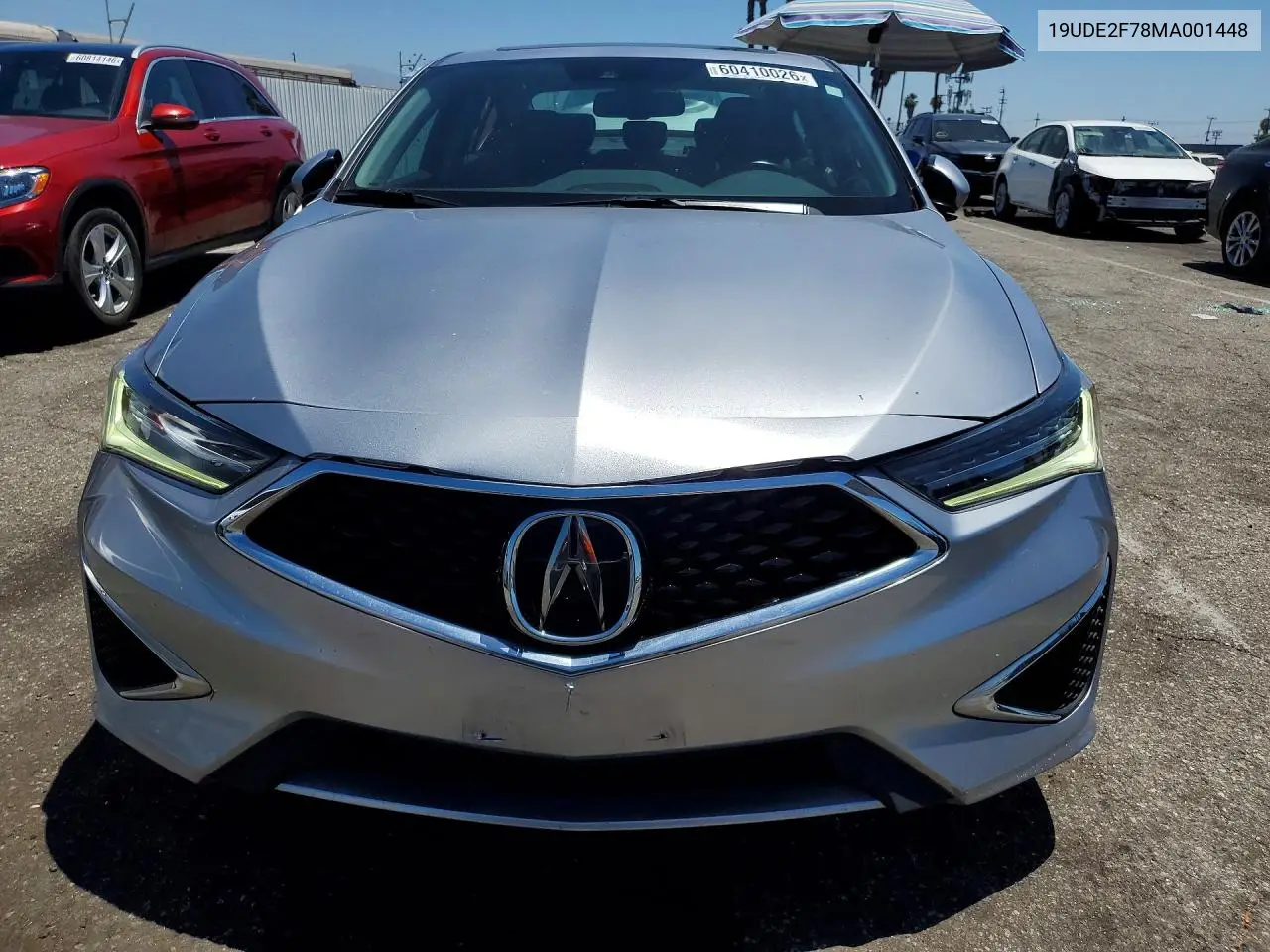 2021 Acura Ilx Premium VIN: 19UDE2F78MA001448 Lot: 60410026