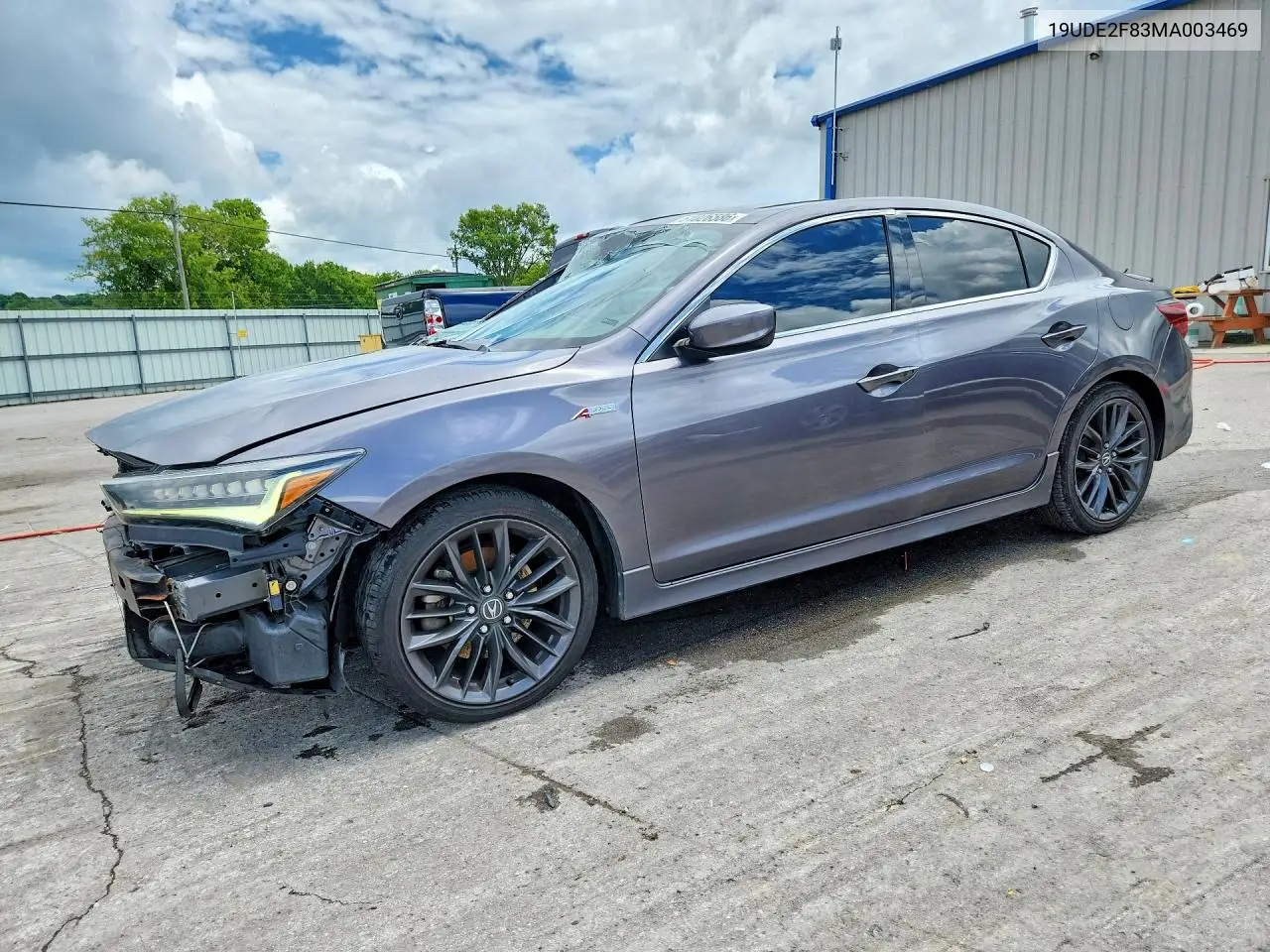 2021 Acura Ilx Premium A-Spec/Technology A-Sp VIN: 19UDE2F83MA003469 Lot: 61026586